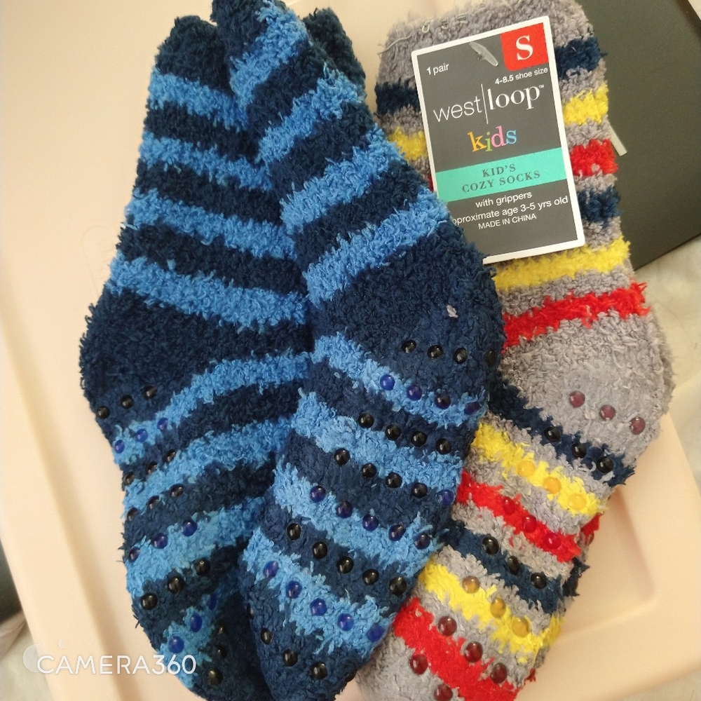 WestLoop Kids 2 pairs Socks S Shoe 4-8.5 - Picture 7 of 7